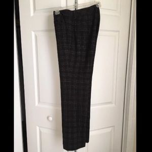 NY&C Black & Silver Plaid Dress Pants, Size 6P